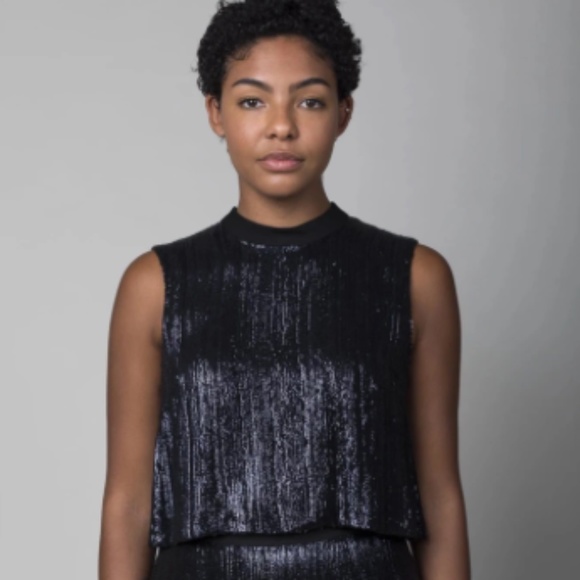 Rachel Comey | Tops | Rachel Comey Una Cropped Sequin Top Xs | Poshmark